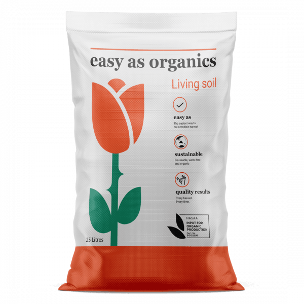 Easy as Organics Living Soil 25L Bag- Water Only