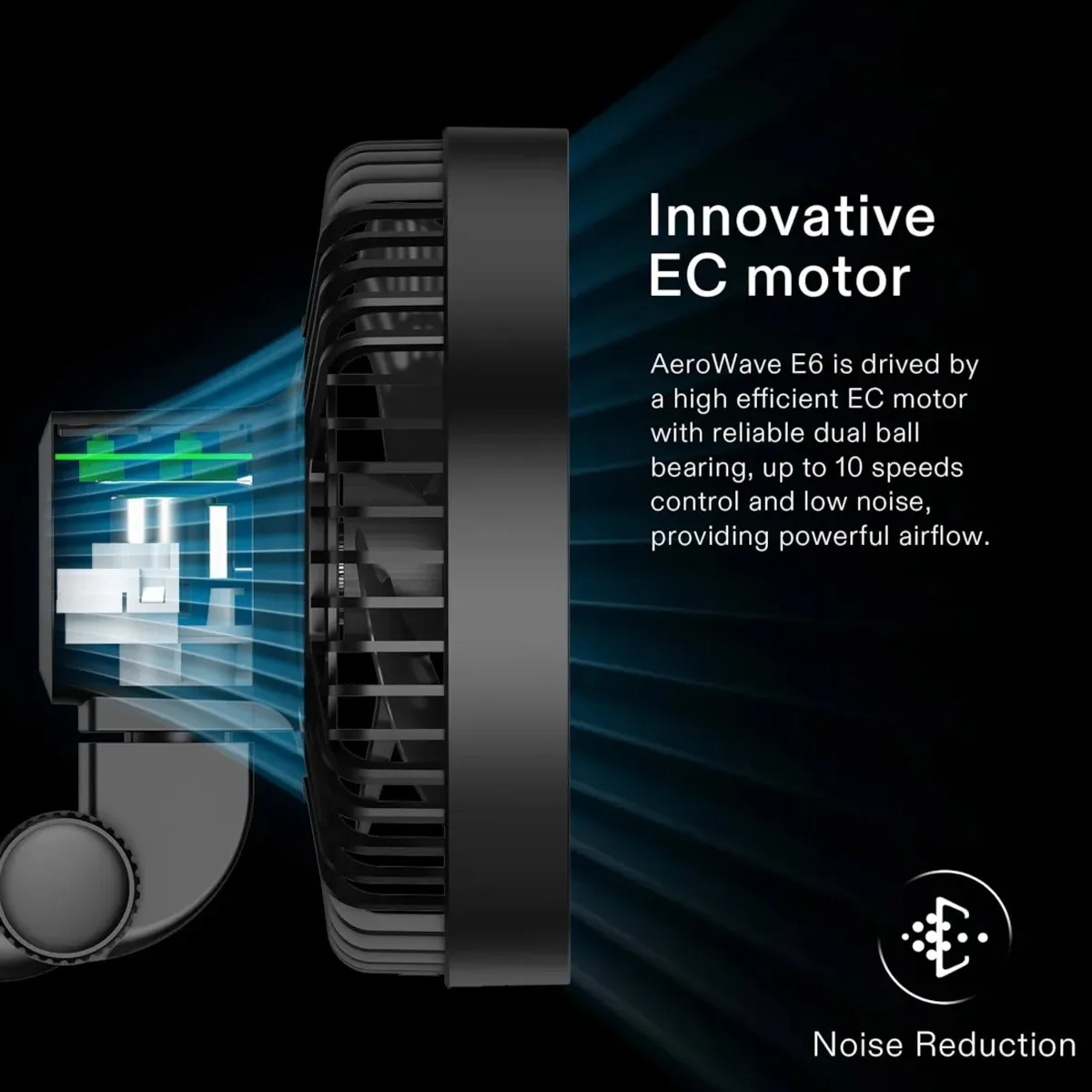 Vivosun E6 6″ Aerowave Clip On Fan - Image 3